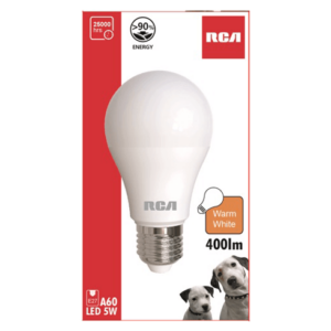 BULB A60 E27 WARM LIGHT 5W