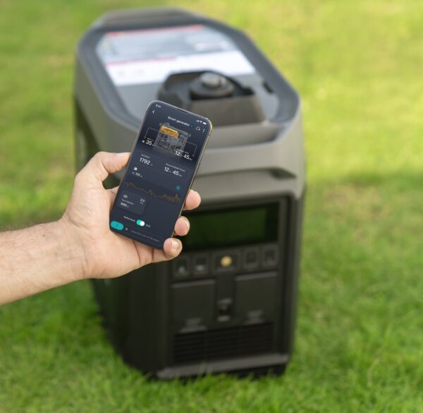 SMART GENERATOR siendo monitoreado y controlado por la EcoFlow App