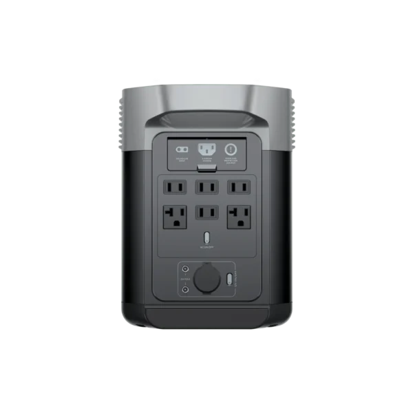 EcoFlow DELTA 2 foto trasera con 6 salidas AC para electrodomesticos
