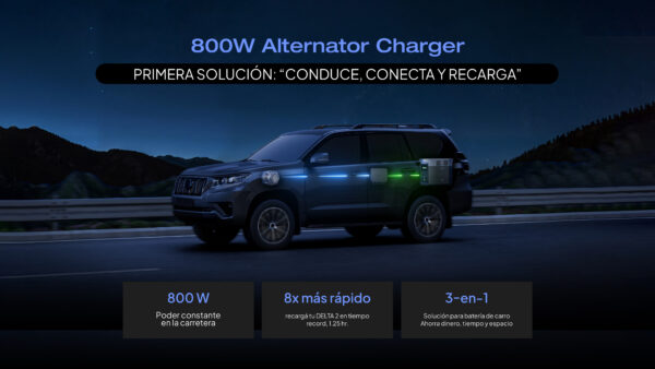 EcoFlow Super Mobile Charger funcionamiento en el carro, flujo de energía y sus ventajas