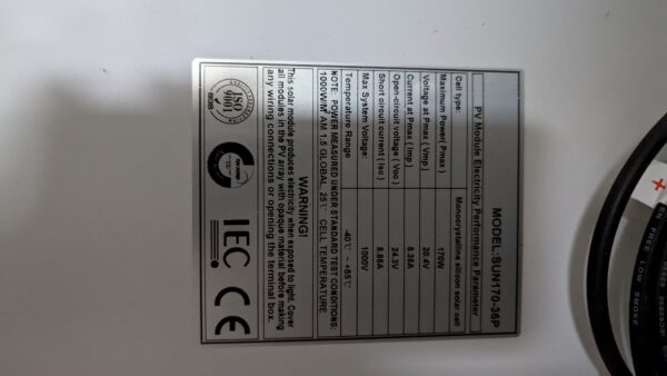 Panel Solar SUNERGY 170W - Image 3