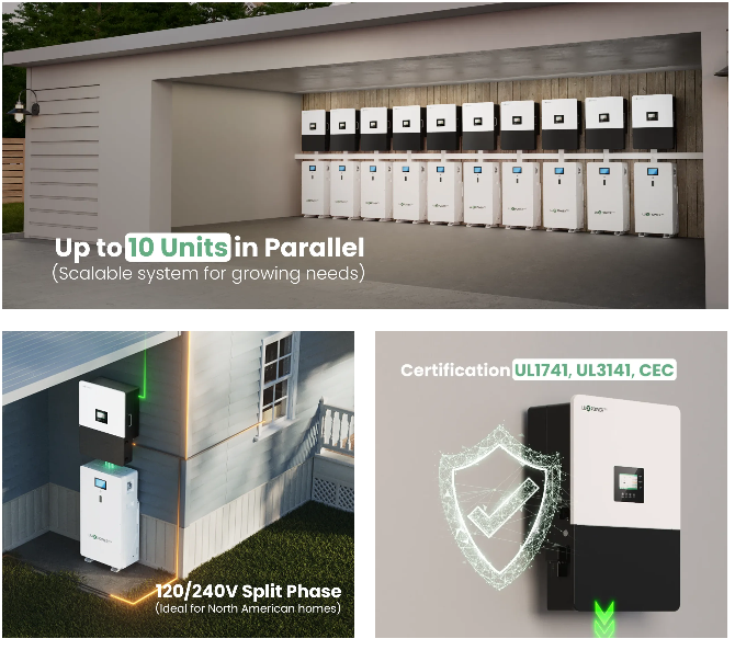 LUXPOWER INVERSOR DE FASE DIVIDIDA GEN-LB-US 13K - Image 3